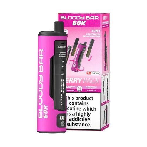 Bloody Bar 60K Prefilled Vape Kit — Box of 10
