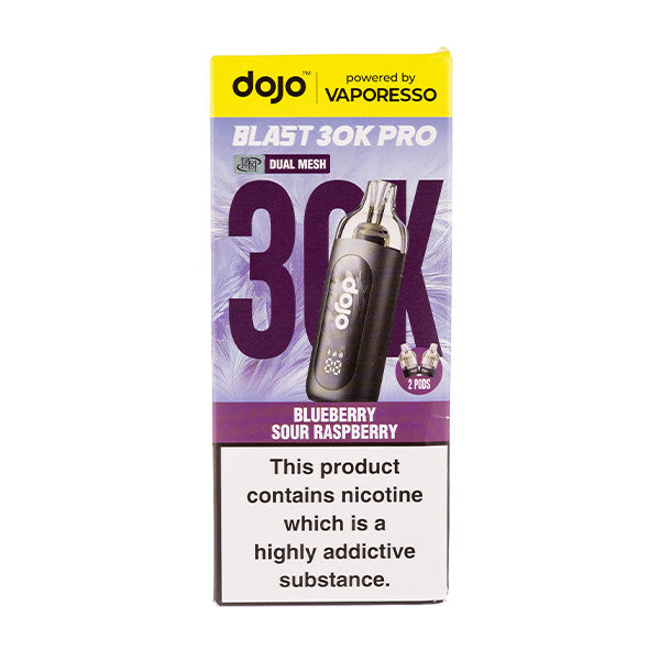 Blueberry Sour Raspberry Dojo Blast 30K Pro Prefilled Pod Kit — Pack of 5