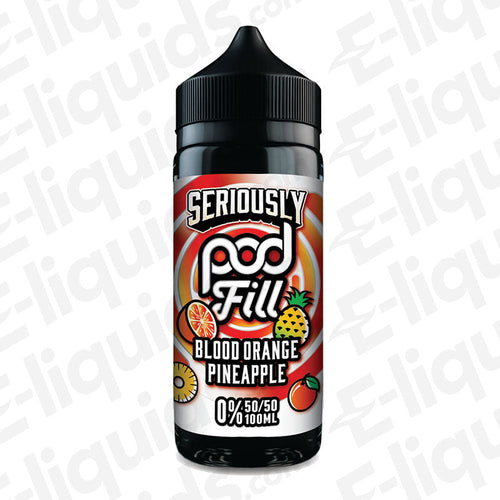 Blood Orange Pineapple Seriously Podfill 100ml Shortfill — Pack of 10