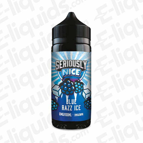 Blue Razz Ice Seriously Nice 100ml Shortfill — Pack of 10