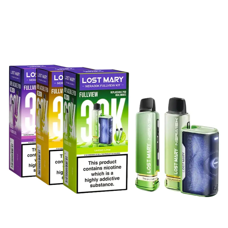 Lost Mary Nera 30K Fullview Pod Kit — Pack of 5