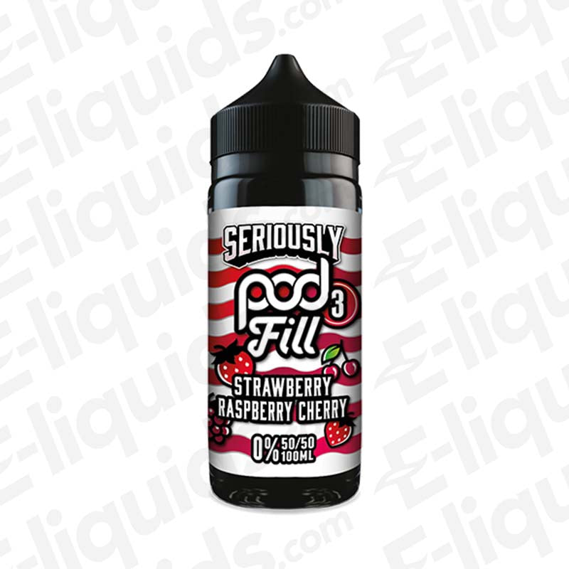 Strawberry Raspberry Cherry Seriously Pod Fill 3 100ml Shortfill — Pack of 10